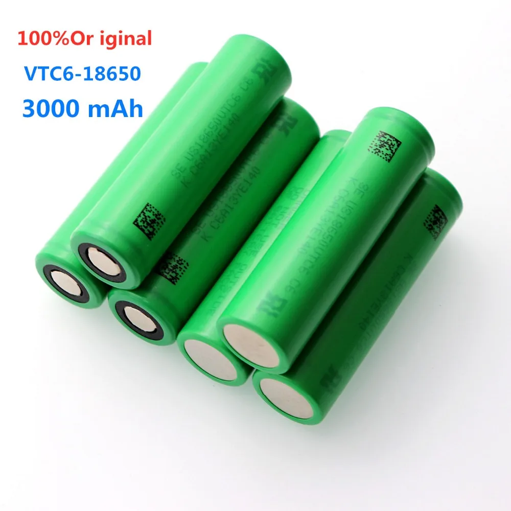 2020 100% оригинал VTC6 3 7 V 3000 MAH литий ионный аккумулятор 18650 для SONY us18650 vtc6 3000mah Игрушки