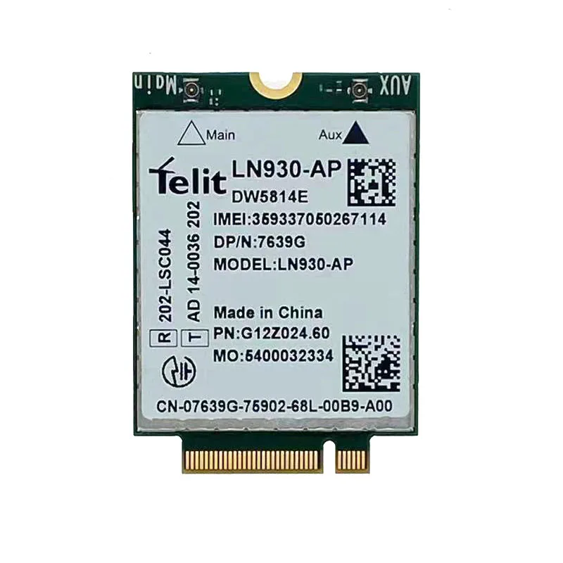 Беспроводная карта для Dell Dw5814E p/n XFVM5 0XFVM5 LN930-AP WWAN 4G NGFF Latitude 14 &quot7480 5480 | Компьютеры и
