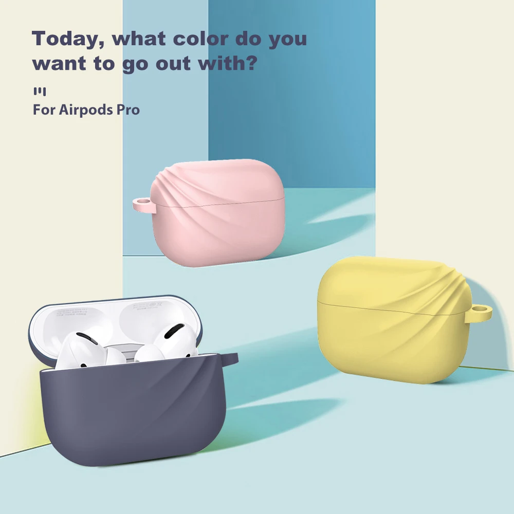 Чехол для Airpods Pro силиконовый защитный чехол саржевый беспроводной Bluetooth-чехол
