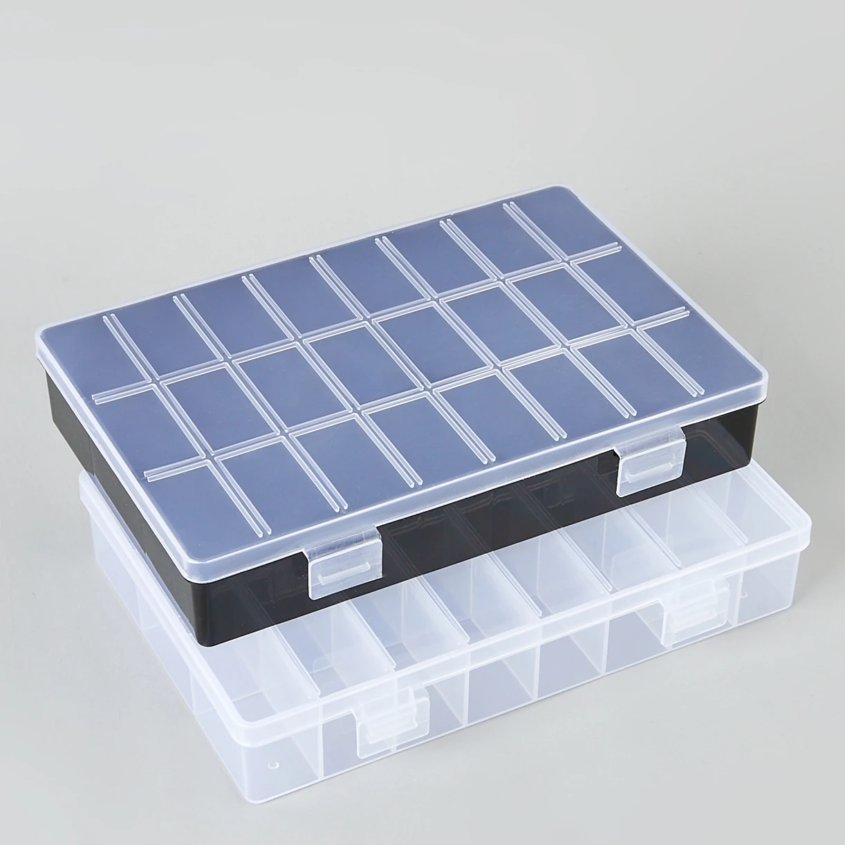 

Practical 24 Grids Compartment Plastic Storage Box Jewelry Earring Bead Screw Holder Case Display Organizer Container
