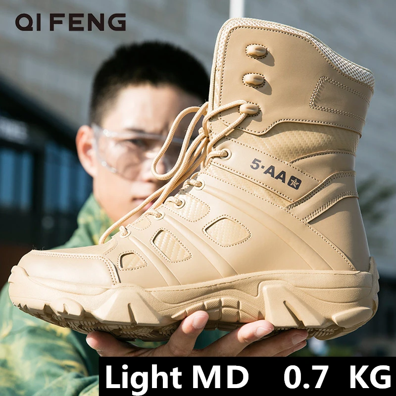 

Winter Hiking Boots Mens Ankle Boot Tactical Male Motocycle Light Footwear Outdoor Hunting Boots Outdoor Waterproof Trail Shoe