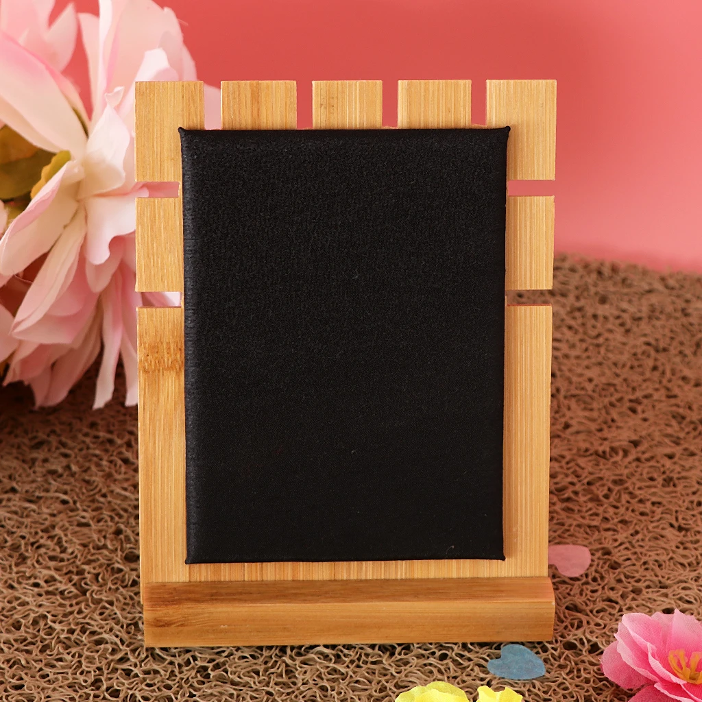 

Бамбуковая деревянная бархатная Витрина Стенд держатель стойка органайзер для ювелирное изделие серьги на цепочке элегантная витрина