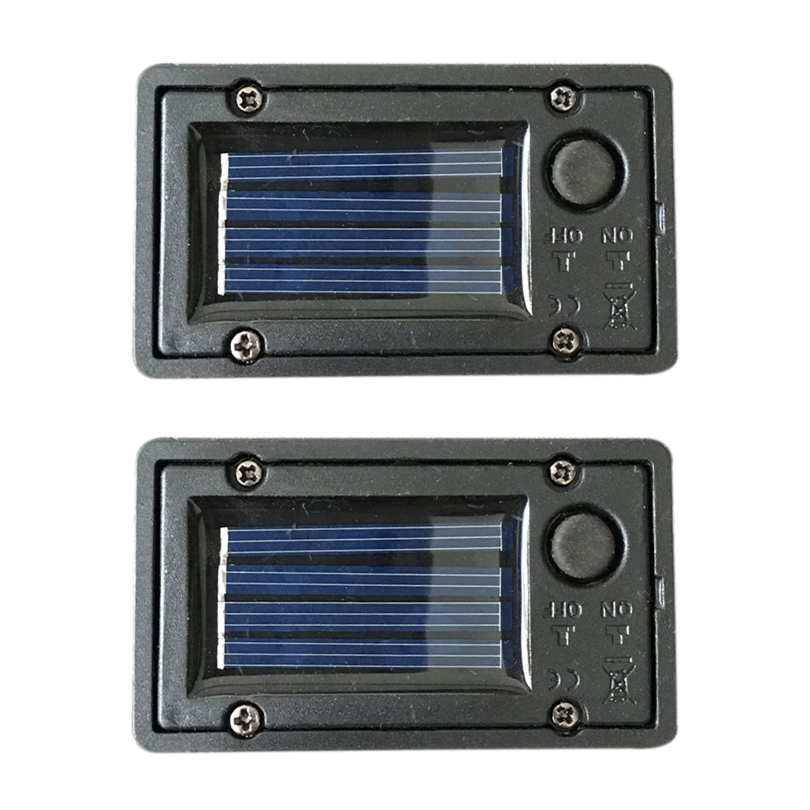 

2pcs Solar Lantern Battery Box Bulb Accessory ABS Portable Durable LED Light Replacement Part Outdoor Waterproof Easy Install