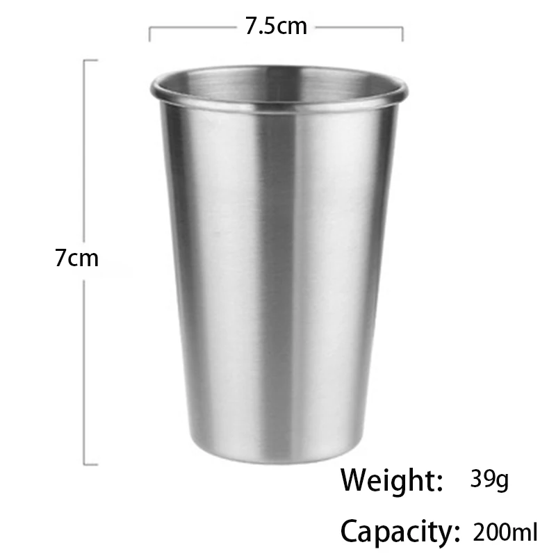 

stainless steel beer mug 200ml 400ml 500ml 680ml coffee cup with handle metal tea mugs Tumbler Travel Wine cups 2021 hot sale