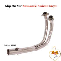 slip 0n full front connection pipe exhaust pipe systems for kawasaki vulcan s 650 650s s650 vn650 en650 2015 2016 2017 2018 2019