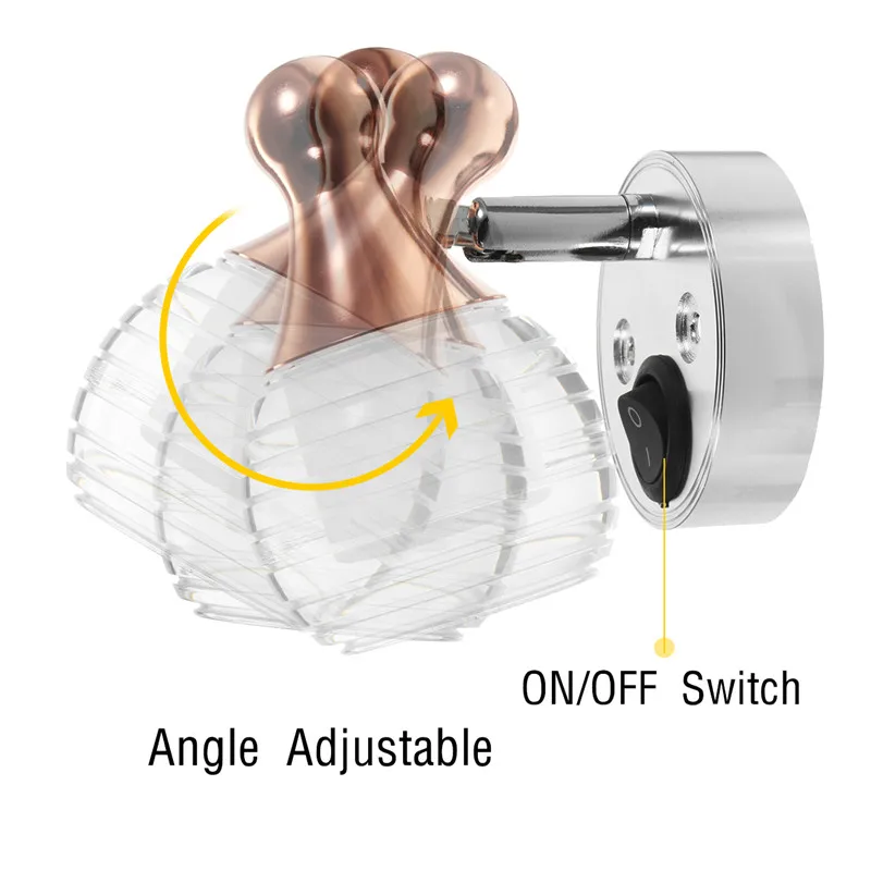 1 шт. светодиодный настенный белый точечный светильник караван дистанционный для