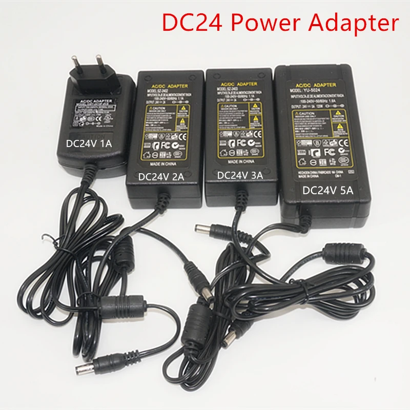 

DC 24V 1A 2A 3A 5A led Adapter power supply input AC100-240V to output DC24V led lamp Lighting Transformers