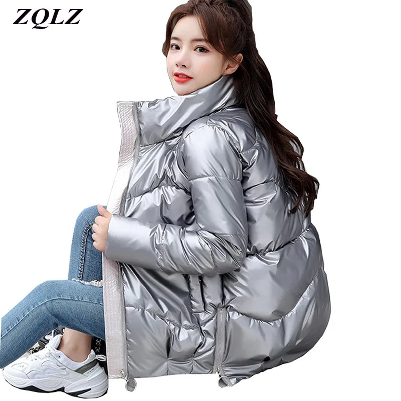 

ZQLZ Winter Jacket Women Short Parkas Mujer 2020 New Slim Casual Black Cotton Overcoat Femme Plus Size Winter Coat Female