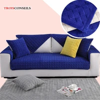 winter crystal velvet sofa covers for living room blue plush soft sofa cushion couch cover modern minimalist corner sofa towel