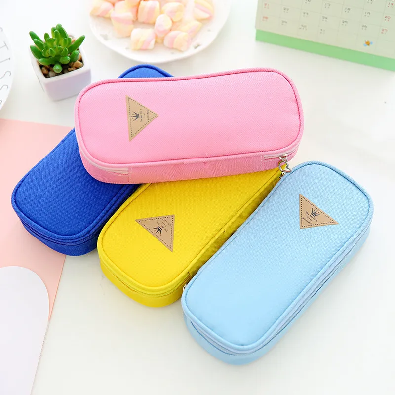 

1Pc Simple Large Capacity Pencil Case Cute Pencil Bag Multifunction Pen Storage Bag for Students School Stationery Supplies