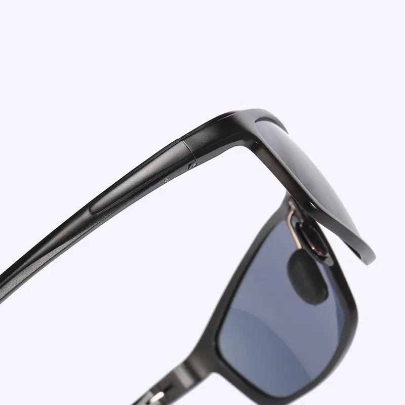 Мужские солнцезащитные очки с поляризацией в оправе из алюминия и магния|Мужские