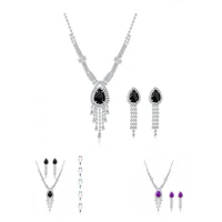great wedding earrings necklace elegant accessory pendant necklace earrings necklace earrings 2pcsset