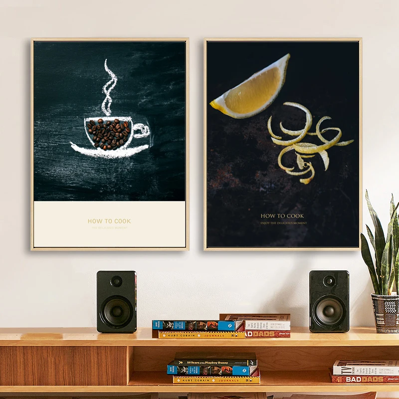 

Modern Simple originalit Lemon Orange Pineapple Fruit Kitchen wall Art Canvas Painting Decorative living room Coffe shop