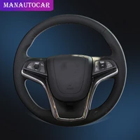 car braid on the steering wheel cover for chevrolet malibu 2011 2014 volt 2011 2015 diy auto steering cover interior car styling