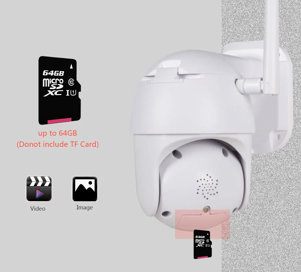 

4X ZOOM Wireless PTZ Speed Dome 1080P IP Camera WiFi Outdoor 5MP Two Way Audio CCTV Security Video Surveillance Camera P2P