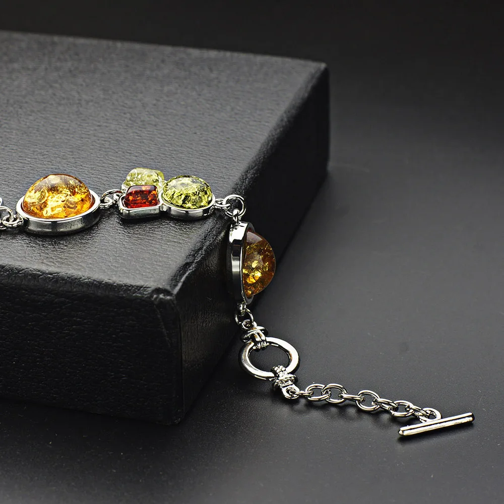 Шарм Овальный Круглый Синтетический мед прибалтийские браслеты и звеньевая