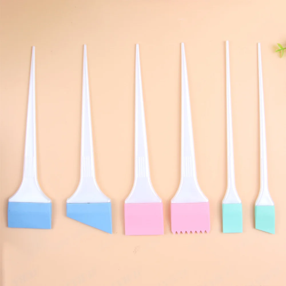 

Silicone Hair Dyeing Brush Tool Hair Coloring Brush Highlights Color Mixing Stirrer Kit for Hair Salon (Black)