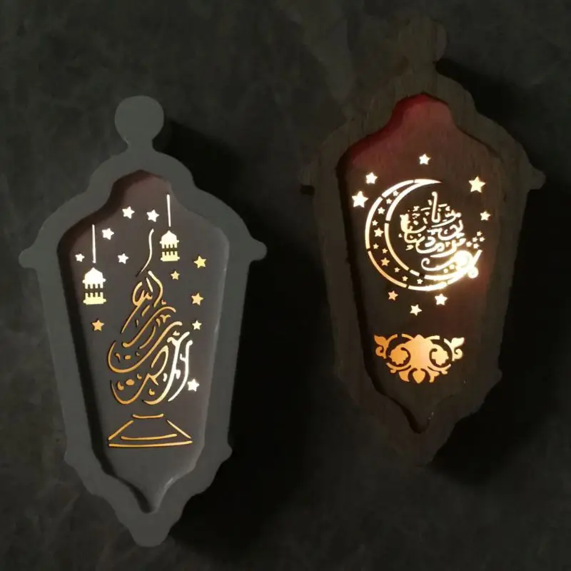 

Eid LED Light Lantern Ramadan Festival Party Decorations Mubarak Muslim Islamic Party Supplies