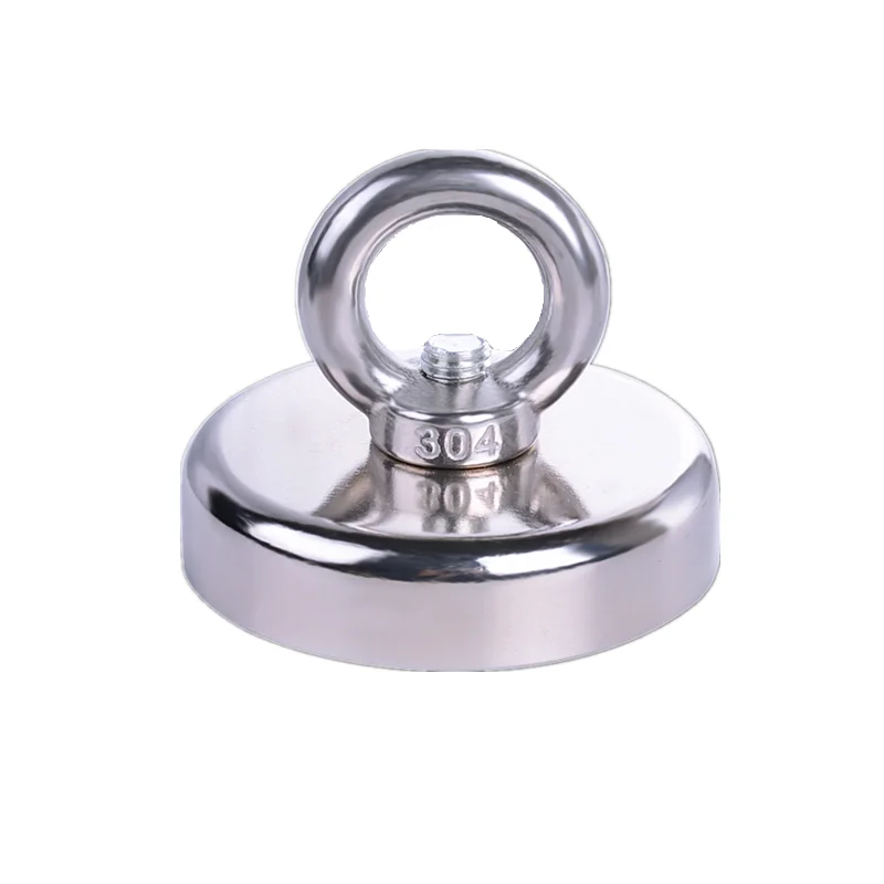 Super Strong Neodymium Magnet Salvage Deep Sea Fishing Magnets Holder Pulling Mounting Pot with Ring Eyebolt | Обустройство дома