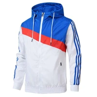 2022 new mens and womens same spring and autumn thin color matching breathable running jacket casual hooded jacket