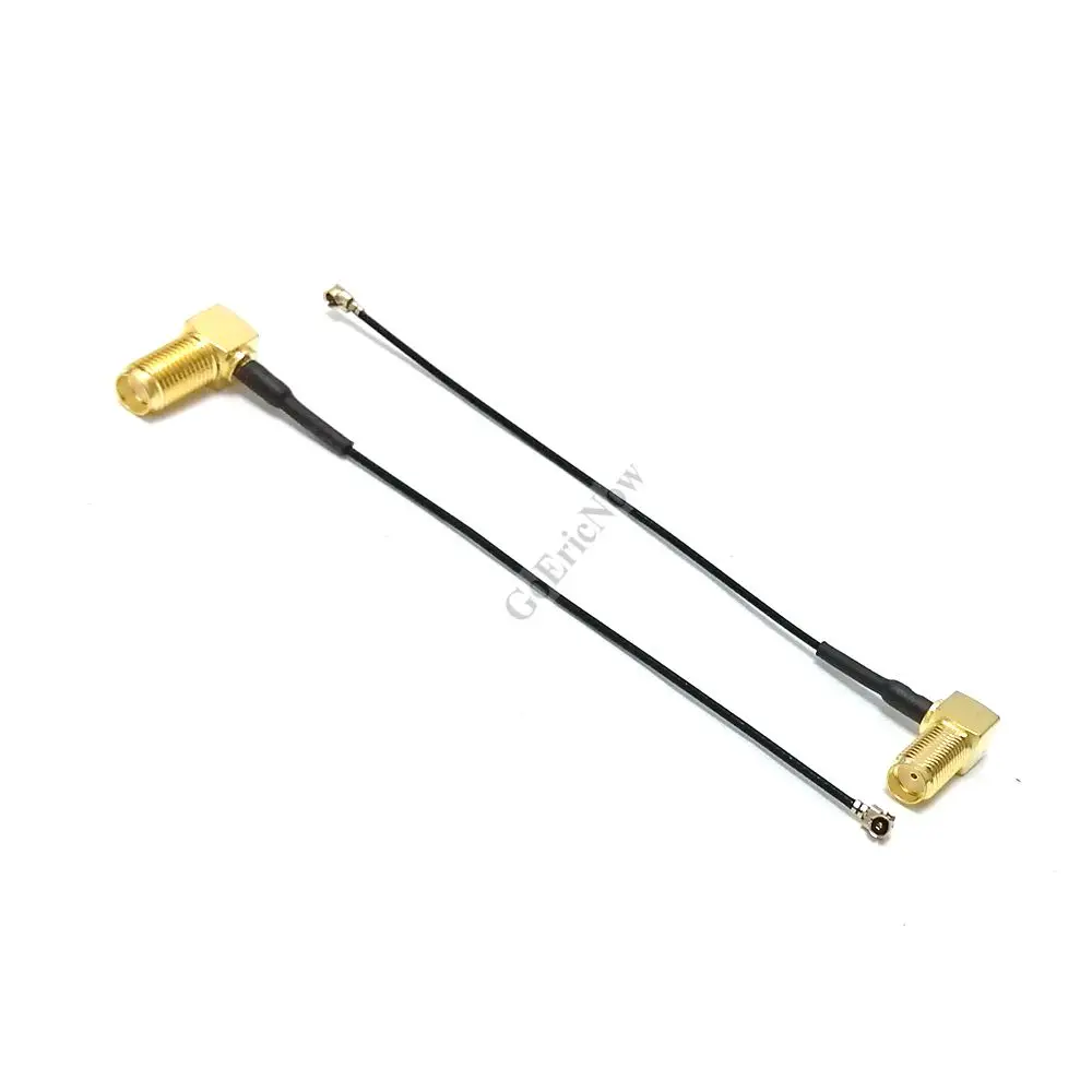 4 шт. RF разъем под прямым углом RP-SMA и SMA мама к UF.L Ipex IPX 1 13 мм/RG178 кабельный (10 см 15 20
