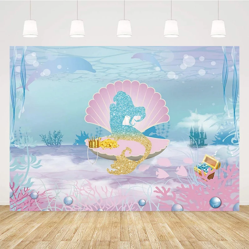 

Mermaid Birthday Party Decoration Little Mermaid Party Background Decoration Birthday Party Decoration For Kids BR47