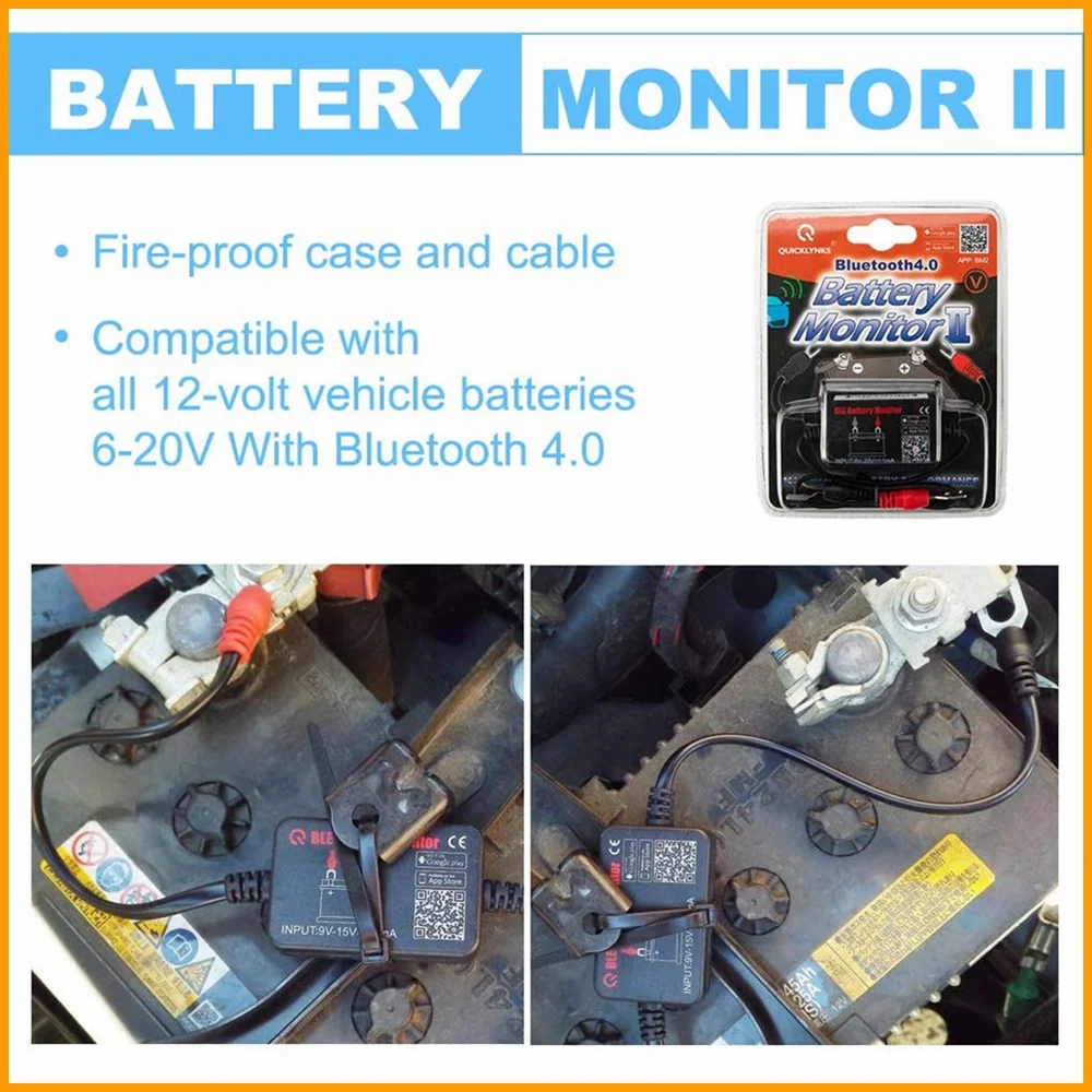 

12V Car Battery Monitor BM2 BM3 Bluetooth 4.0 Wireless Battery Tester Automotive Battery Load Tester for Android & IOS Analyzer