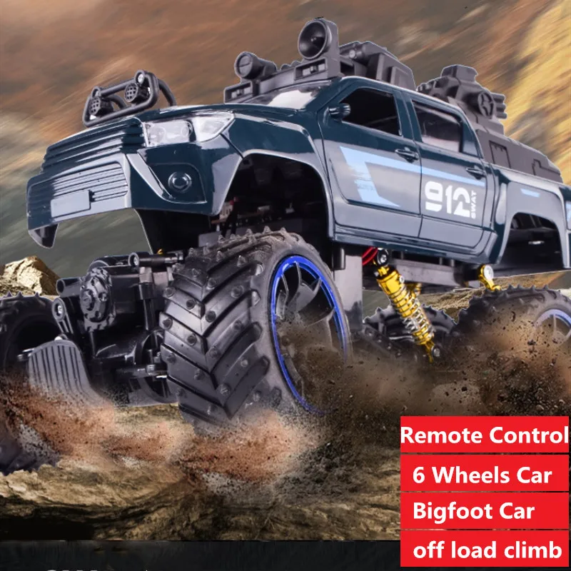 

Машинка игрушечная bigfoot на шести колесах, 2,4 ГГц, с пультом ДУ