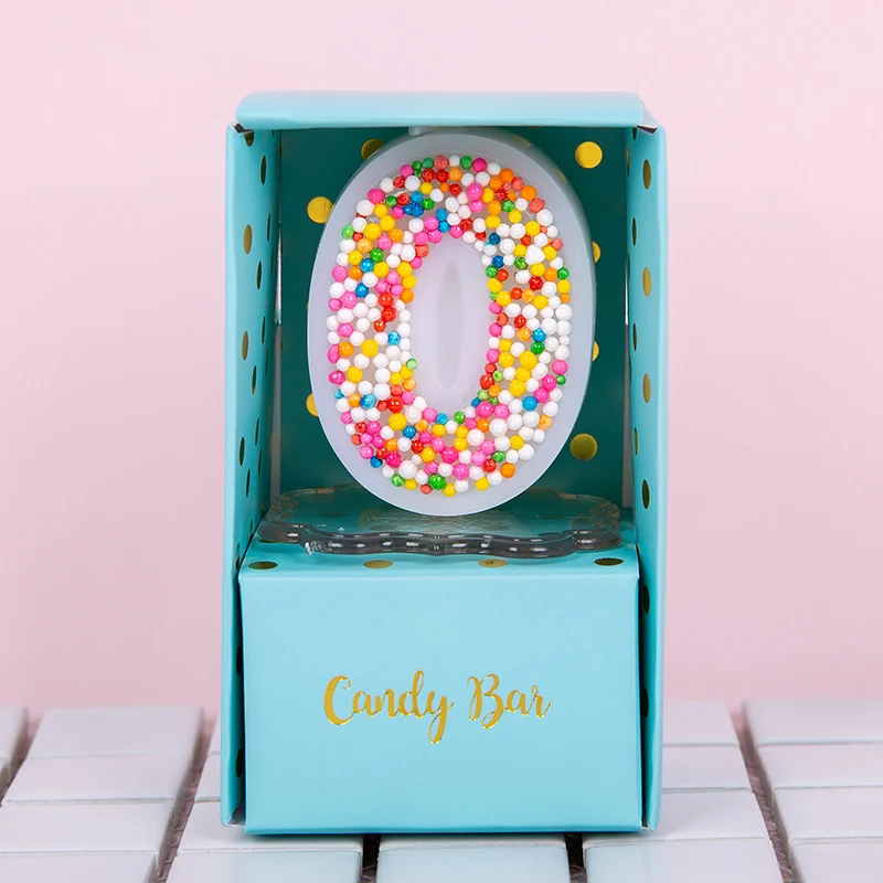 Креативные радужные детские свечи для торта на день рождения бездымные конфеты