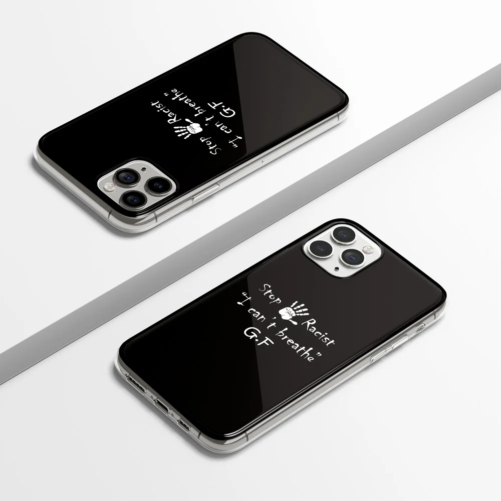 

I Can't Breathe Cell Phone Cover Case for IPhone 11 X XR XS Pro Max Soft TPU Mobile Phone Protection Back Cover Accessories