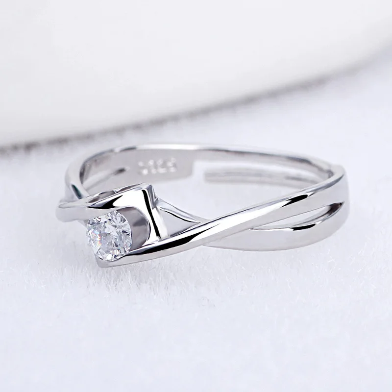 ModaOne изысканные модные кольца из стерлингового серебра 925 пробы с цирконием в