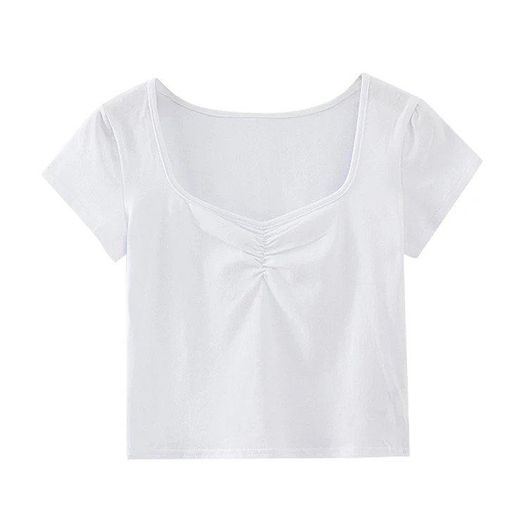 Женские летние топы 2020 элегантная белая футболка женские рубашки Корейская