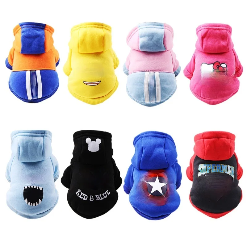 

Pet Two-legged Dog Clothes In Autumn and Winter ,Cartoon Fleece Warm Dog Cat Big Eared Hoodie Coat,Pet Clothes Coat Dog Costume