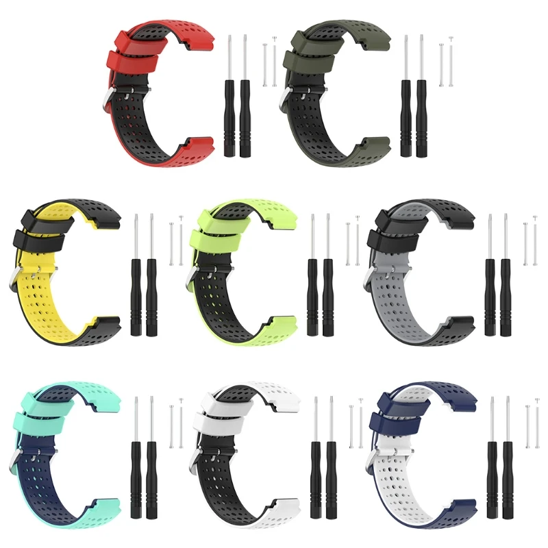 

WatchBand Silicone Strap Bracelet for garmin- Forerunner 220/230/620/630/735XT M76A