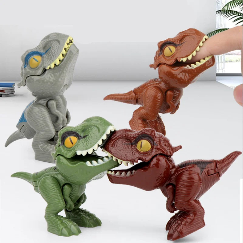 Image for 4PCS/LOT Finger Biting Dinosaur Toys Tyrannosaurus 