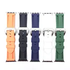 Ремешок для часов Apple Watch 45 мм, 41 мм, 42 мм, 44 мм, 38 мм, 40 мм, резиновый ремешок для iWatch серии 7, 6, se 5,4,3