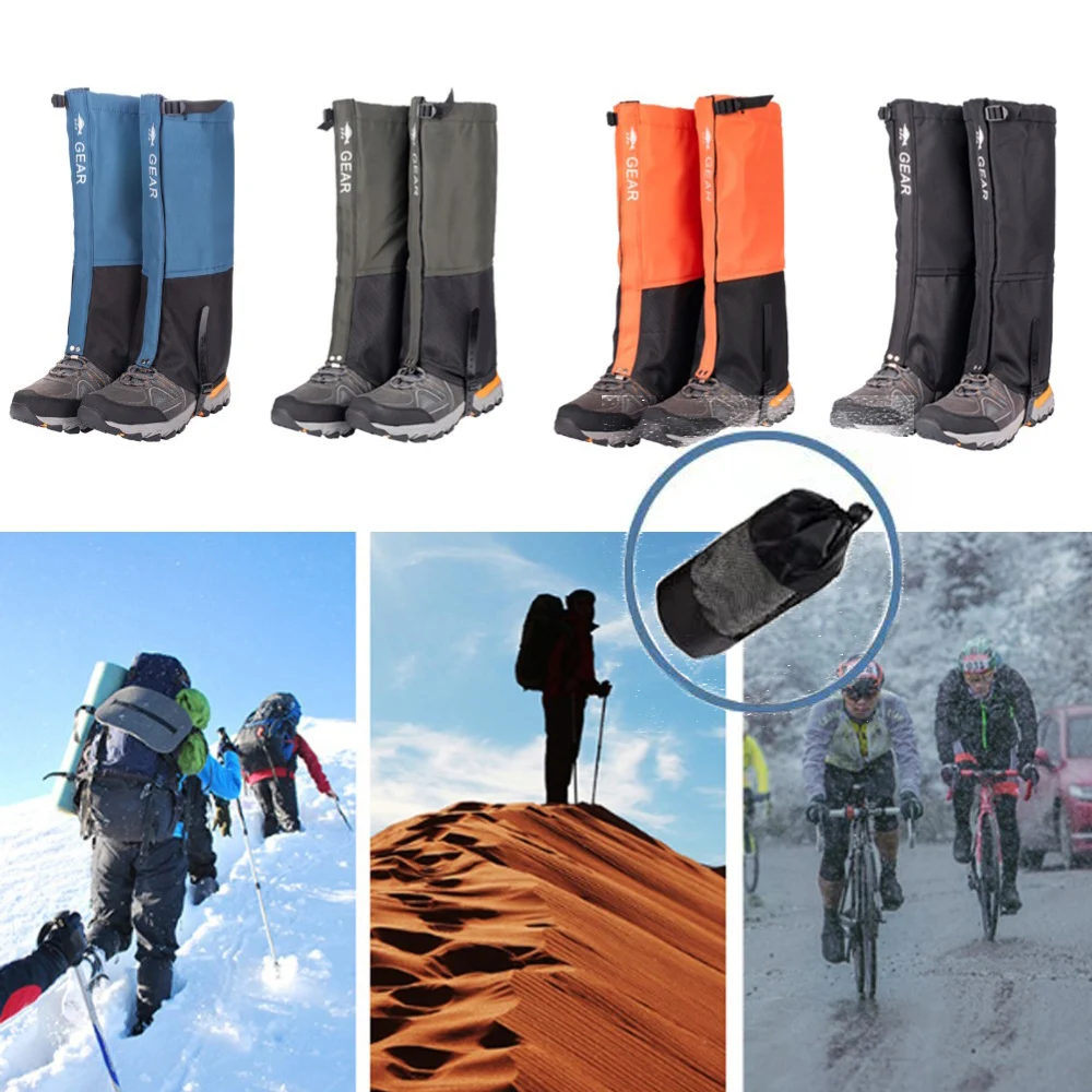 

Outdoor Waterproof Legging Gaiters Leg Covers For Hiking Camping Climbing Skiing Unisex Boot Shoe Snow Gaiters Legs Protection