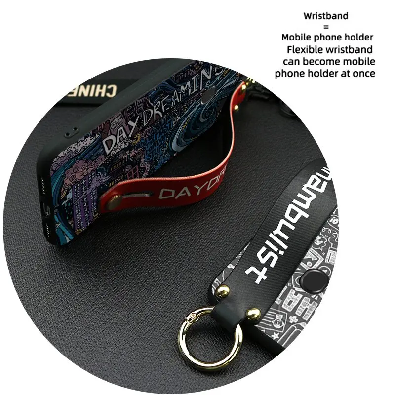 Shockproof Phone Case For ZTE V10 Vita Lanyard Graffiti Series Delicate Holder TPU Silicone Cover | Мобильные телефоны и