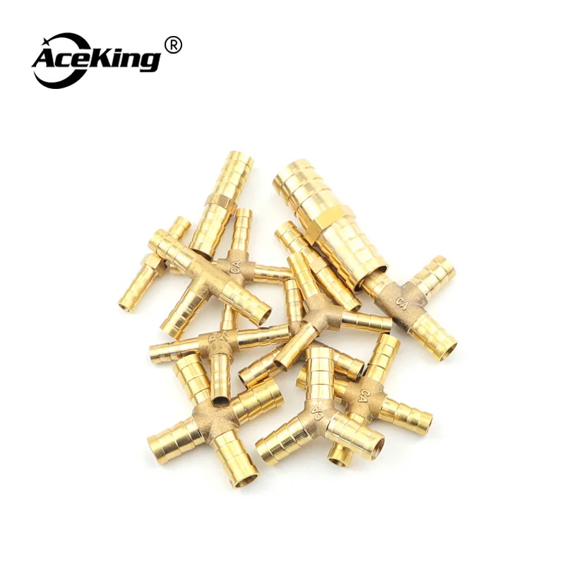 All copper pagoda joint y-type gas pipe three-way straight hose fitting t-type four-way gree head Обустройство дома