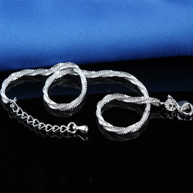 Trendy Hamsa S925 stamp Anklet Bracelet On The Leg For Women Fashion Plata plated rotate Chian On Foot Girl Beach Ankle Bracelet
