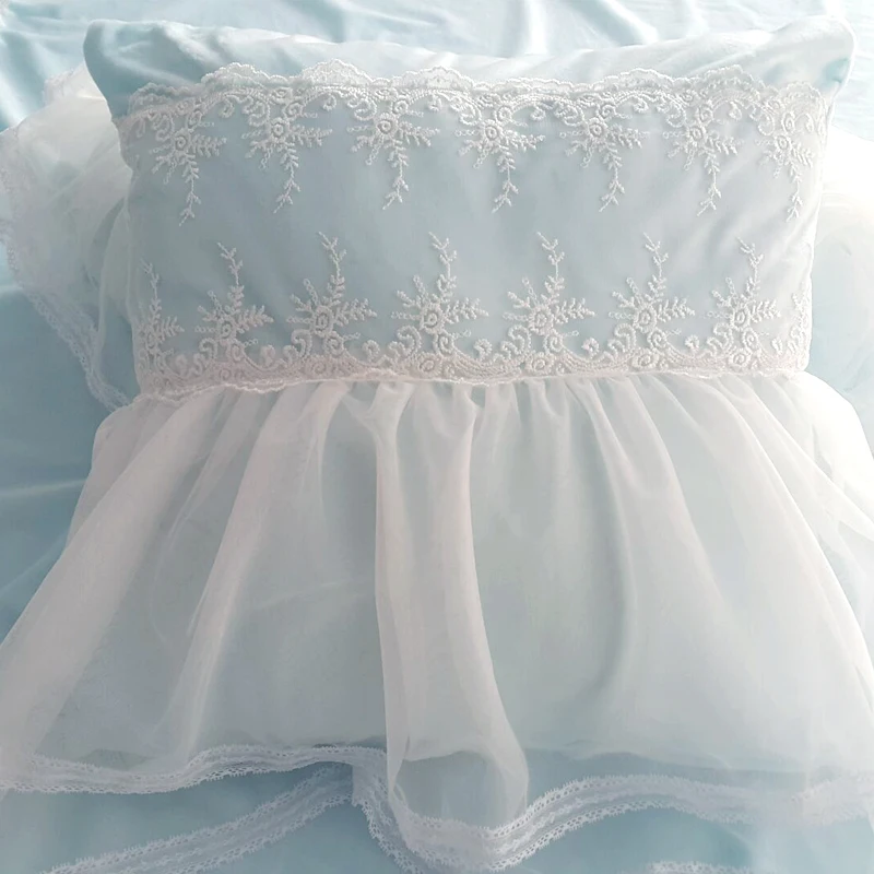 1 шт. бархатная наволочка одноцветная квадратная кружевная Подушка для домашнего