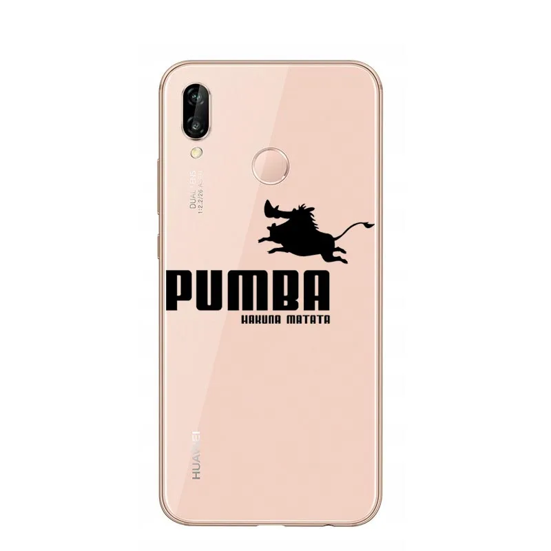 Силиконовый чехол Disneys lion king Simba nala Pumba Hakuna Matata для huawei P30 Lite P30 Pro P20 Lite P10 Lite Mate20