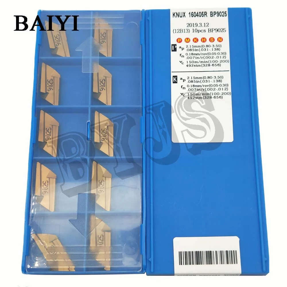 10 шт. режущий токарный инструмент KNUX 160405R BP9025 s KNUX160405R вставки из карбида вольфрама