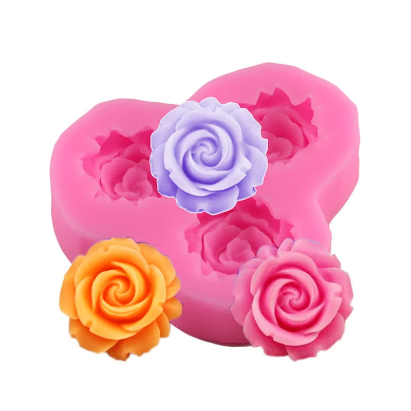 

Silicone Rose Shape Chocolate Mold DIY Cake Mold Silicone Pastry Molds Confectionery Equipment Pastry And Bakery Accessories