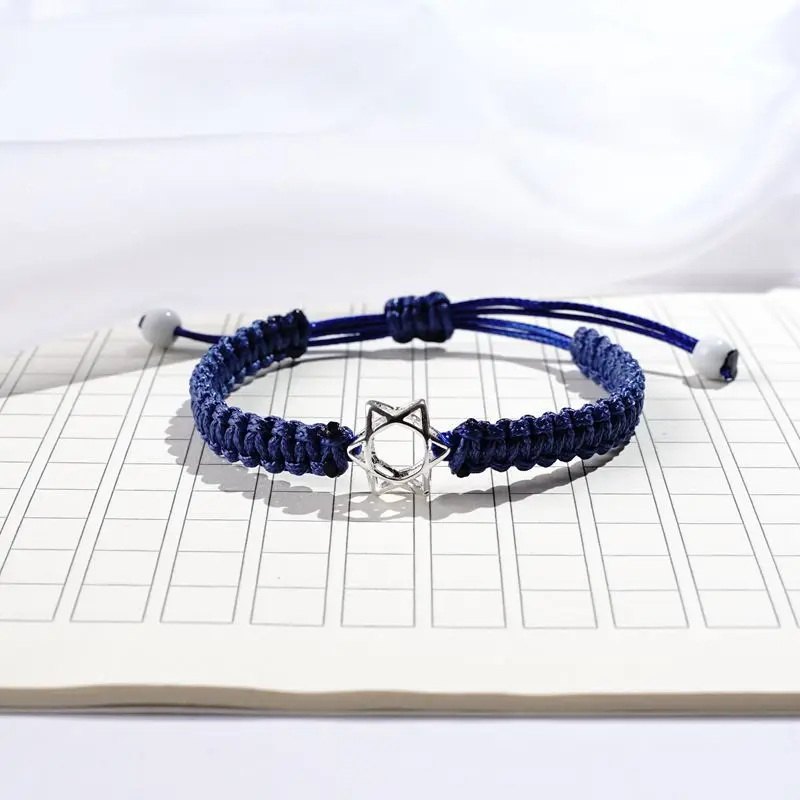 Плетеный вручную браслет с шестью звездами Женская мода темпераментная новая