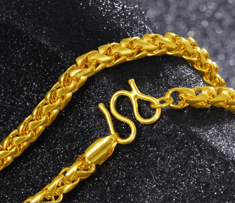 Цепочка из 18 каратного золота не выцветает навсегда для мужчин и женщин