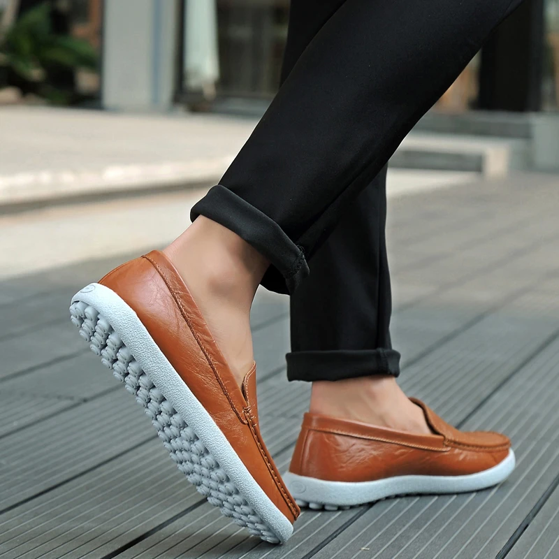 

Sneakers Comfort Shoes Men Sneakers Men's Zapatos Casuales Para Hombre Summer Casual Man White Leather 2020 For Sports