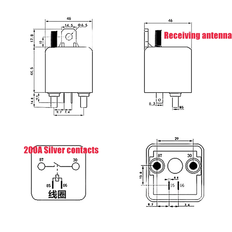 Универсальное 12 в новое Реле переключения автомобильного аккумулятора