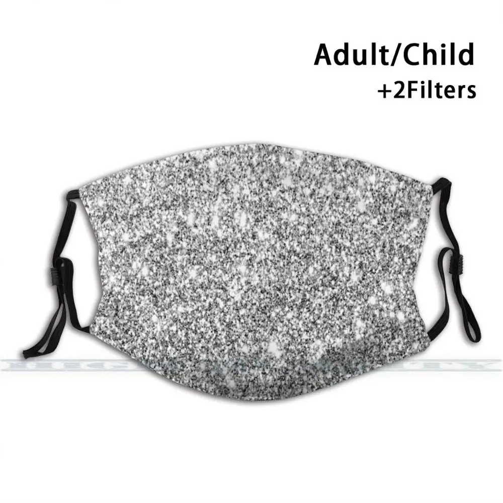 

Silver Sparkle , Silver Patterns , Silver Designs , Silver Cool Designs Fashion Print Reusable Funny Pm2.5 Filter
