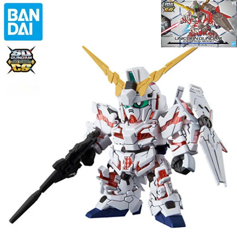 

Bandai Gundam SD GUNDAM CROSS SILHOUETTE UNICORN GUNDAM Assemble Model Kits Action Figures Children's toys boyfriend's gift